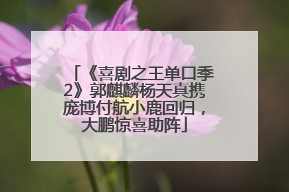 《喜剧之王单口季2》郭麒麟杨天真携庞博付航小鹿回归，大鹏惊喜助阵