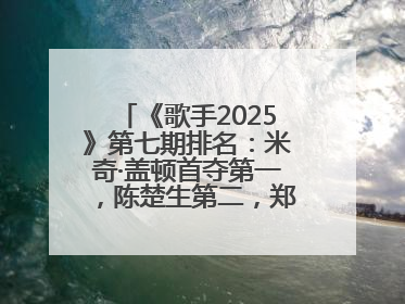 《歌手2025》第七期排名：米奇·盖顿首夺第一，陈楚生第二，郑欣宜将参加下一轮张榜赛