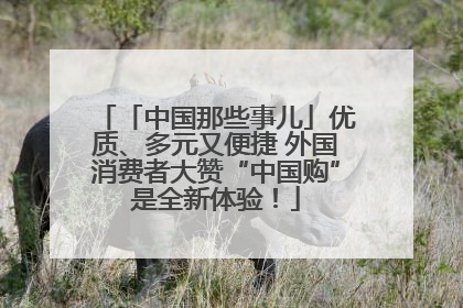「中国那些事儿」优质、多元又便捷 外国消费者大赞“中国购”是全新体验！