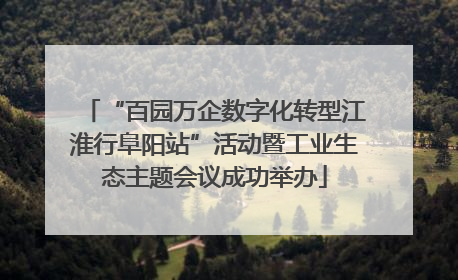 “百园万企数字化转型江淮行阜阳站”活动暨工业生态主题会议成功举办