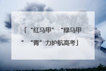 “红马甲”“绿马甲”“青”力护航高考