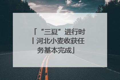 “三夏”进行时丨河北小麦收获任务基本完成