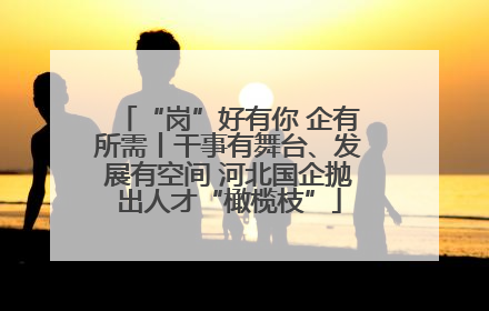 “岗”好有你 企有所需丨干事有舞台、发展有空间 河北国企抛出人才“橄榄枝”