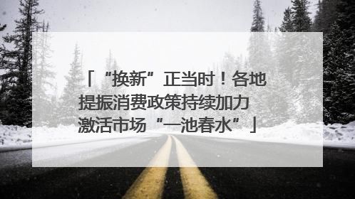 “换新”正当时！各地提振消费政策持续加力 激活市场“一池春水”