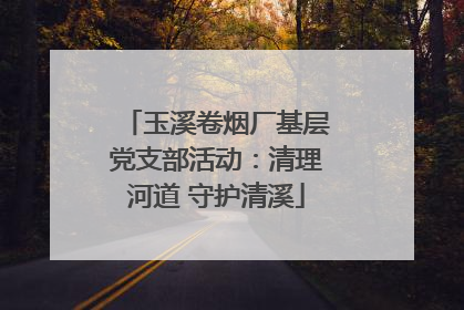 玉溪卷烟厂基层党支部活动：清理河道 守护清溪