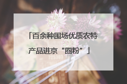 百余种围场优质农特产品进京“圈粉”