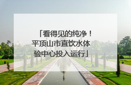 看得见的纯净！平顶山市直饮水体验中心投入运行