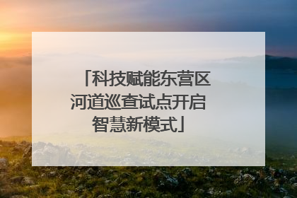科技赋能东营区河道巡查试点开启智慧新模式