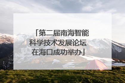 第二届南海智能科学技术发展论坛在海口成功举办