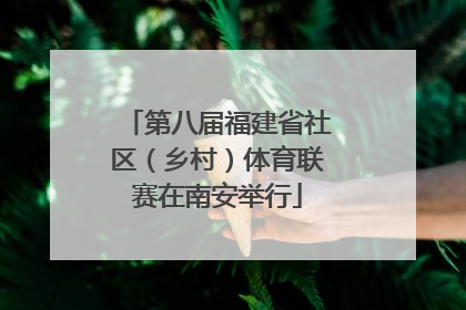 第八届福建省社区（乡村）体育联赛在南安举行