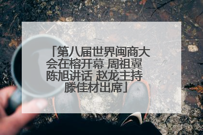 第八届世界闽商大会在榕开幕 周祖翼陈旭讲话 赵龙主持 滕佳材出席