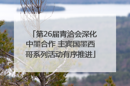 第26届青洽会深化中墨合作 主宾国墨西哥系列活动有序推进