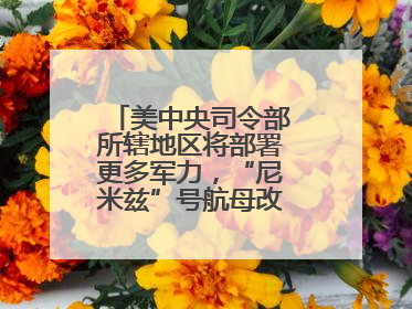 美中央司令部所辖地区将部署更多军力，“尼米兹”号航母改道驶向中东