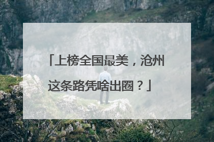 上榜全国最美，沧州这条路凭啥出圈？