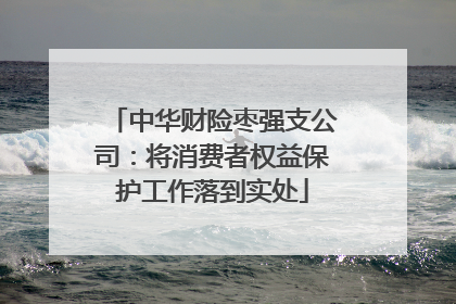 中华财险枣强支公司：将消费者权益保护工作落到实处