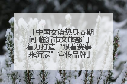 中国女篮热身赛期间 临沂市文旅部门着力打造“跟着赛事来沂蒙”宣传品牌