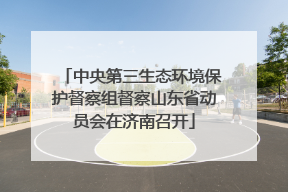 中央第三生态环境保护督察组督察山东省动员会在济南召开
