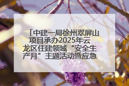 中建一局徐州翠屏山项目承办2025年云龙区住建领域“安全生产月”主题活动暨应急救援演练观摩会