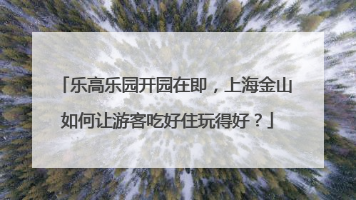 乐高乐园开园在即，上海金山如何让游客吃好住玩得好？