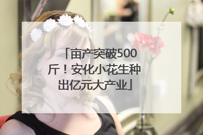 亩产突破500斤！安化小花生种出亿元大产业