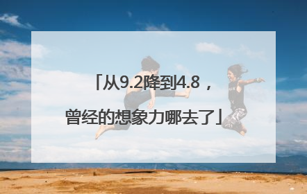 从9.2降到4.8，曾经的想象力哪去了
