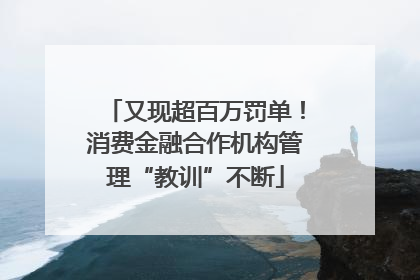 又现超百万罚单！消费金融合作机构管理“教训”不断