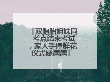 双胞胎姐妹同一考点结束考试，家人手捧鲜花仪式感满满