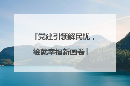 党建引领解民忧，绘就幸福新画卷
