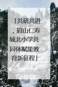 共研共进，眉山仁寿城北小学共同体赋能教育新征程