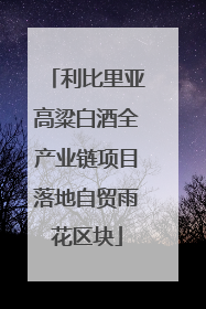 利比里亚高粱白酒全产业链项目落地自贸雨花区块