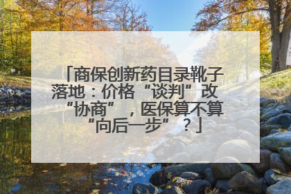 商保创新药目录靴子落地：价格“谈判”改“协商”，医保算不算“向后一步”？