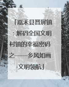 嘉禾县晋屏镇：解码全国文明村镇的幸福密码之——乡风如画·文明领航