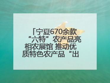 宁夏670余款“六特”农产品亮相农展馆 推动优质特色农产品“出宁进京”