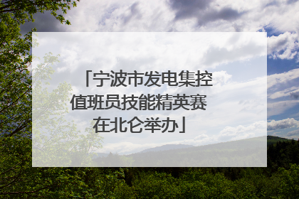 宁波市发电集控值班员技能精英赛在北仑举办