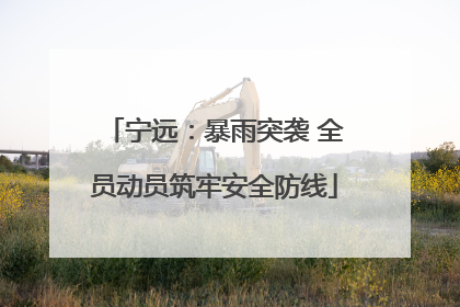 宁远：暴雨突袭 全员动员筑牢安全防线