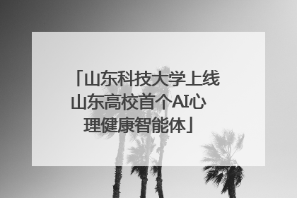 山东科技大学上线山东高校首个AI心理健康智能体