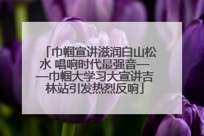 巾帼宣讲滋润白山松水 唱响时代最强音——巾帼大学习大宣讲吉林站引发热烈反响