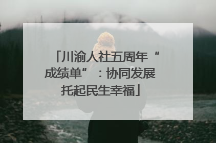 川渝人社五周年“成绩单”：协同发展托起民生幸福