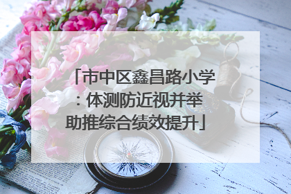 市中区鑫昌路小学：体测防近视并举 助推综合绩效提升