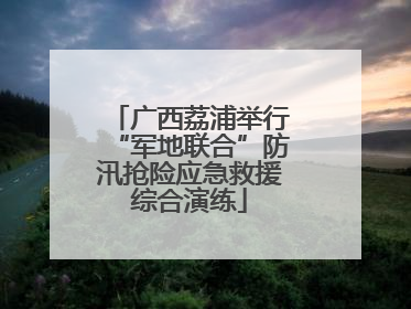 广西荔浦举行“军地联合”防汛抢险应急救援综合演练