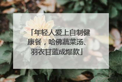 年轻人爱上自制健康餐，哈佛蔬菜汤、羽衣甘蓝成爆款