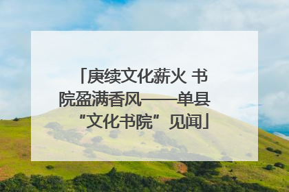 庚续文化薪火 书院盈满香风——单县“文化书院”见闻