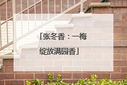 张冬香：一梅绽放满园香