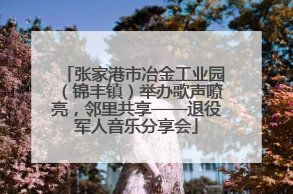 张家港市冶金工业园（锦丰镇）举办歌声嘹亮，邻里共享——退役军人音乐分享会