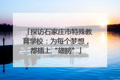 探访石家庄市特殊教育学校：为每个梦想，都插上“翅膀”