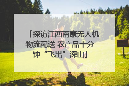探访江西南康无人机物流配送 农产品十分钟“飞出”深山