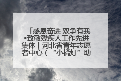 感恩奋进 双争有我•致敬残疾人工作先进集体丨河北省青年志愿者中心（“小橘灯”助残接力计划实施团队）：用温暖陪伴，守护特殊孩子成长