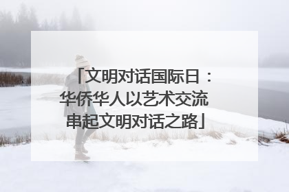 文明对话国际日：华侨华人以艺术交流串起文明对话之路