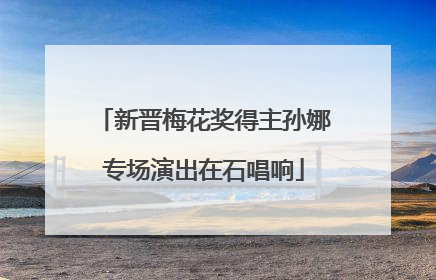 新晋梅花奖得主孙娜专场演出在石唱响