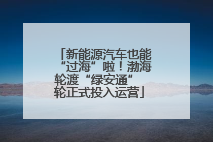 新能源汽车也能“过海”啦！渤海轮渡“绿安通” 轮正式投入运营